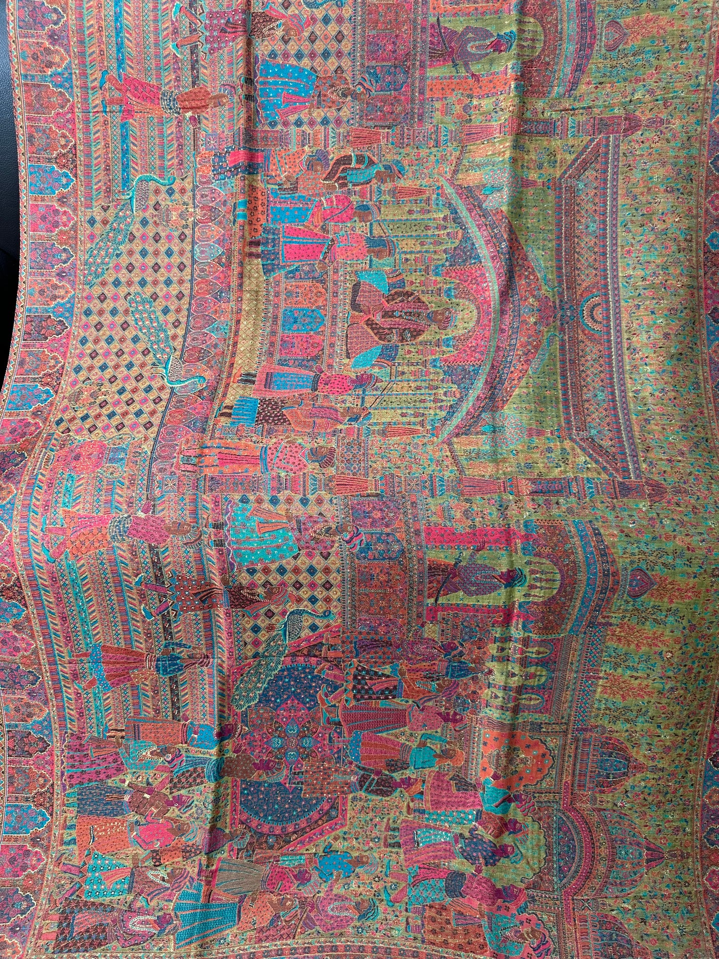 Triple Kani with Zari Shawl