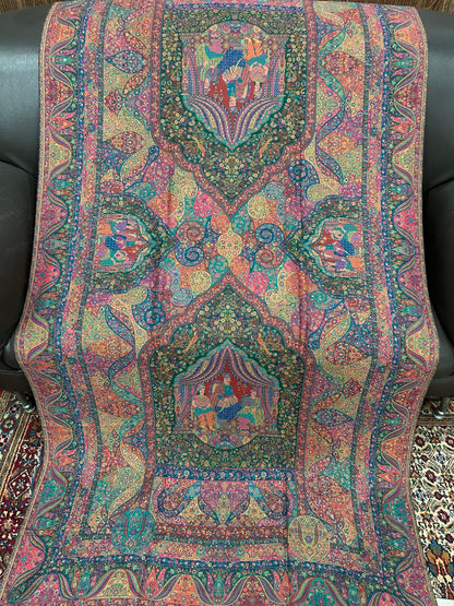 Triple Kani with Zari Shawl