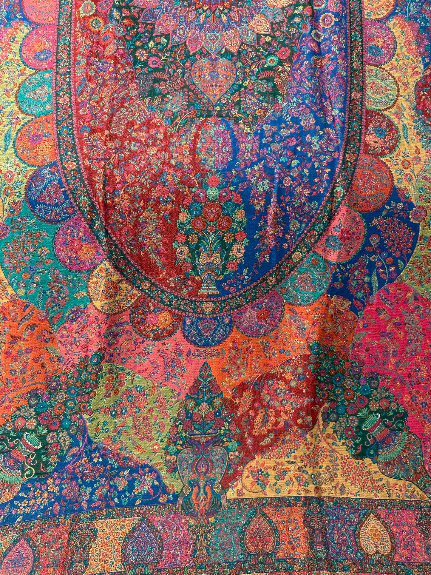 Triple Kani with Zari Shawl