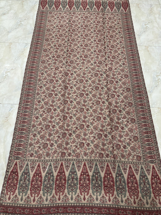 Beige Zari Kani Shawl