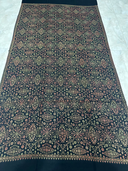 Black Jaal Shawl