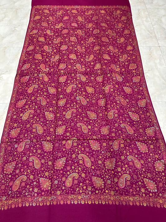 Magenta Sui Jaal Shawl
