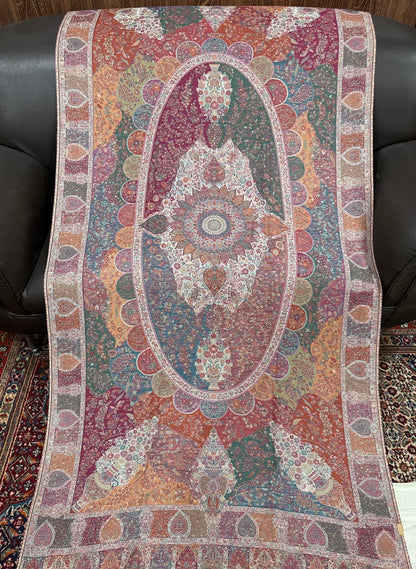 Triple Kani with Zari Shawl
