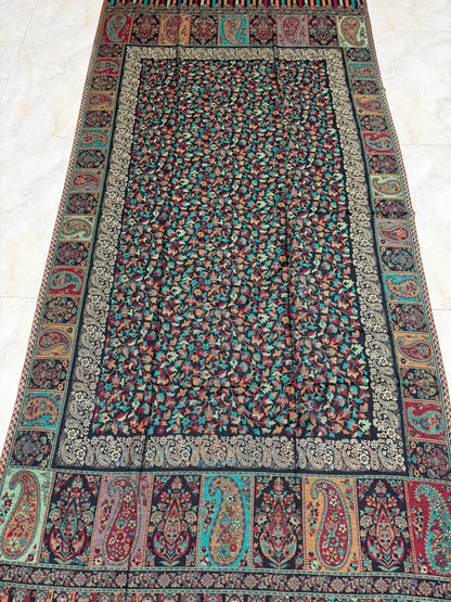 Black Zari Kani Shawl