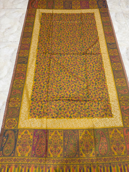 Mustard Zari Kani Shawl