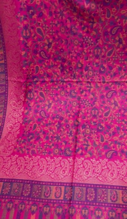 Pink Zari Kani Shawl
