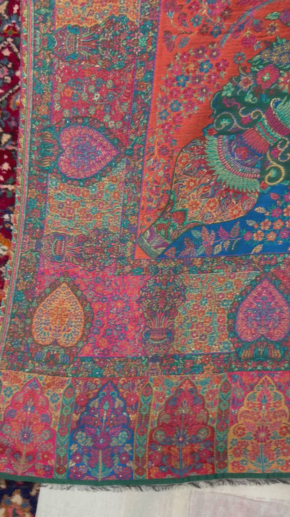 Triple Kani with Zari Shawl