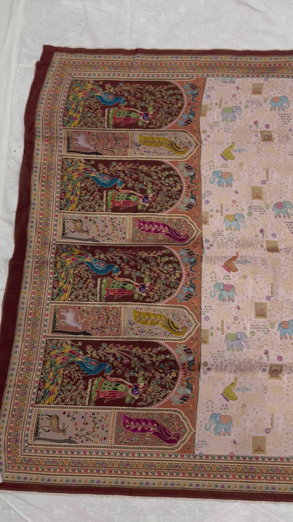 Menakari Kani Silk Shawl