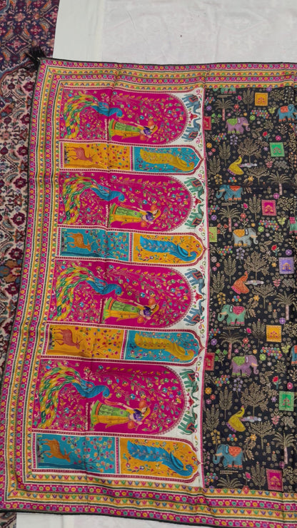 Menakari Kani Silk Shawl
